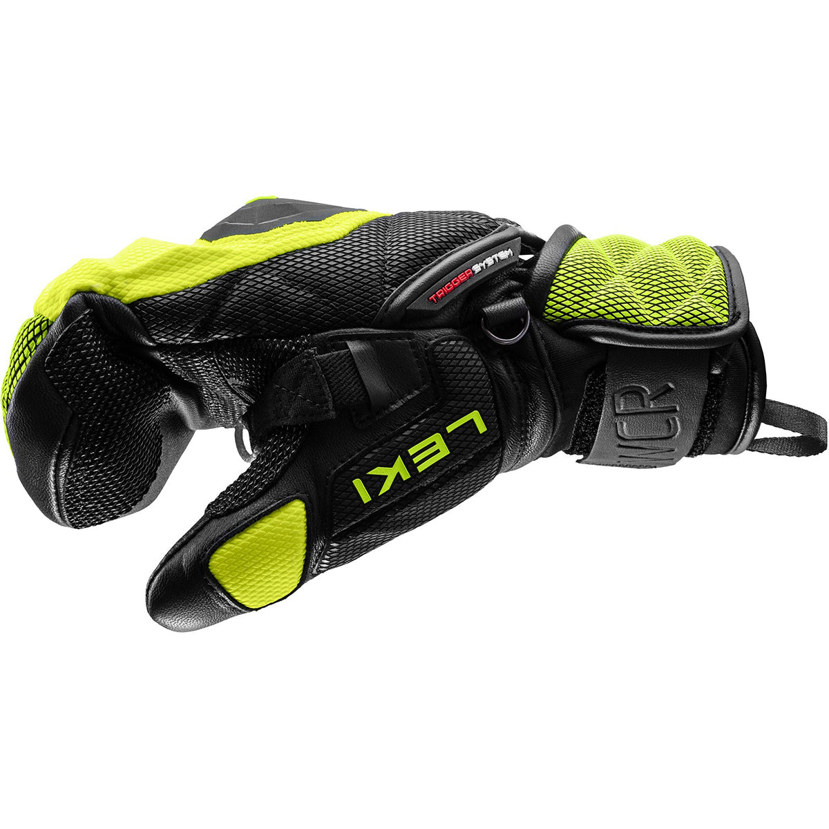 LEKI WCR Venom 3D Jr Mitten - Kids' | Black/Lemon
