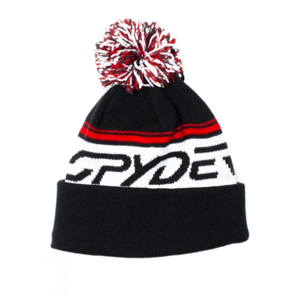 SpyderIcebox Pom Beanie - Boys' | Black/White
