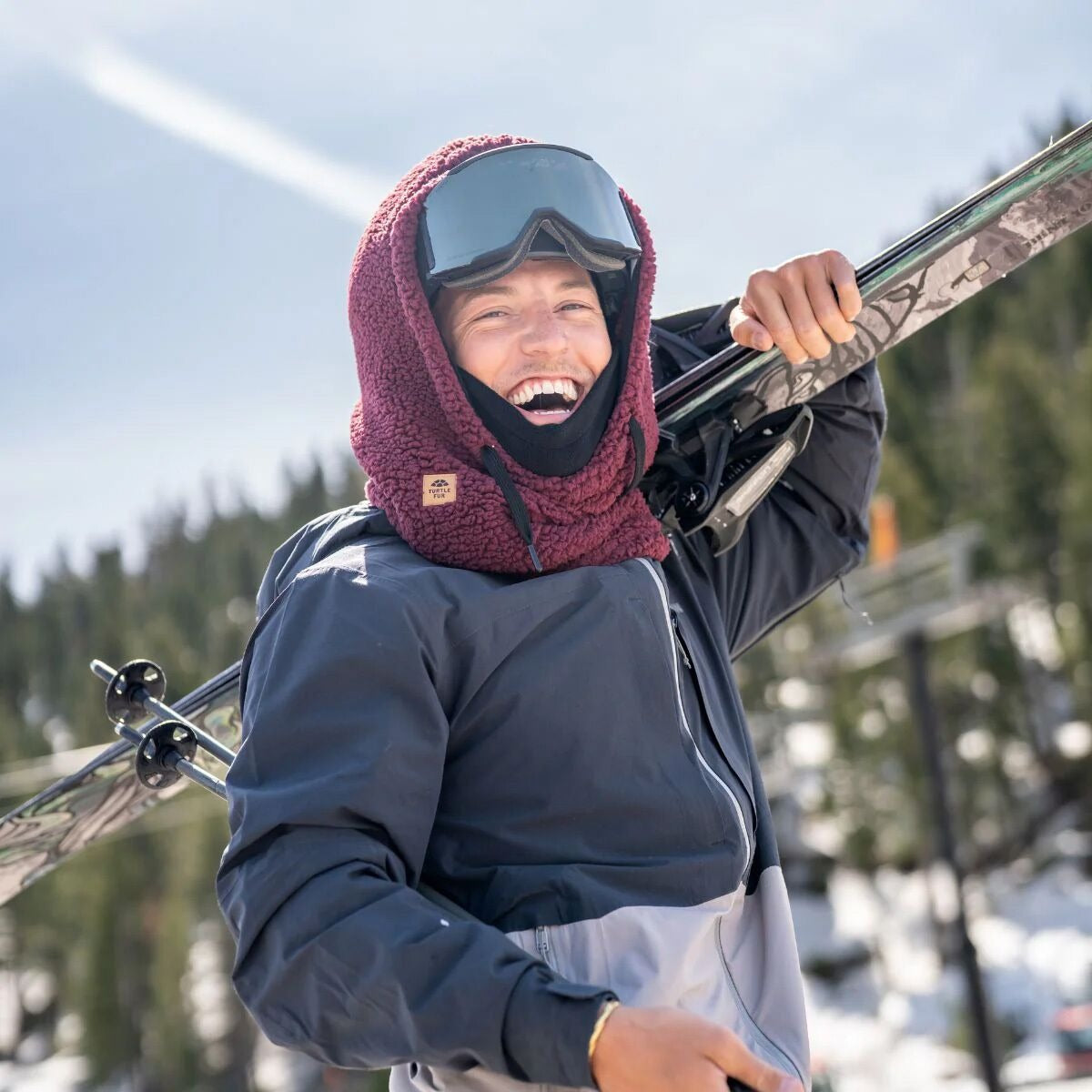 Turtle Fur Comfort Lush Booter Overhood | Black