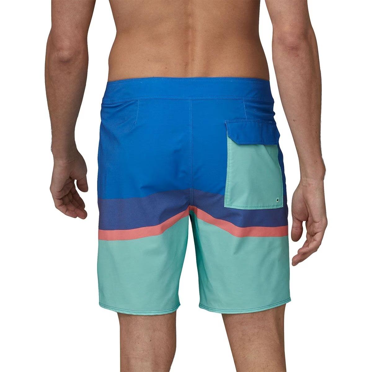 Patagonia Stretch Hydropeak 18in Boardshort - Men's | Topa Stripe: Early Teal