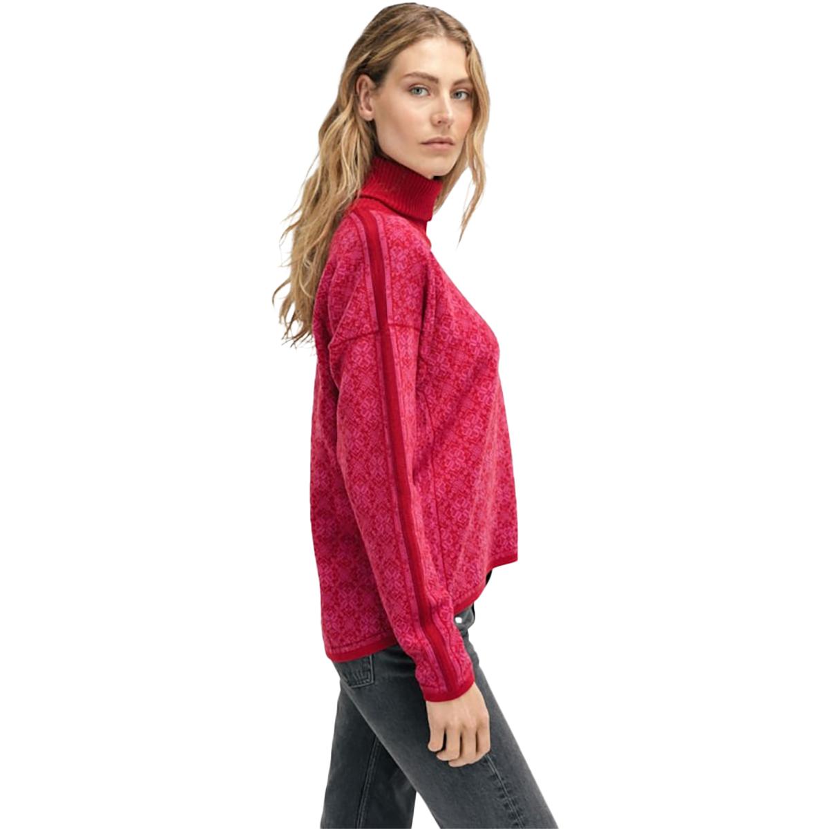 Dale of Norway Firda Sweater - Women's | Raspberry Allium Red
