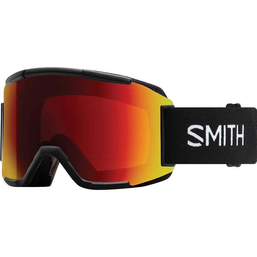 Smith Squad Goggles | Black/ChromaPop Sun Red Mirror – Ski Country