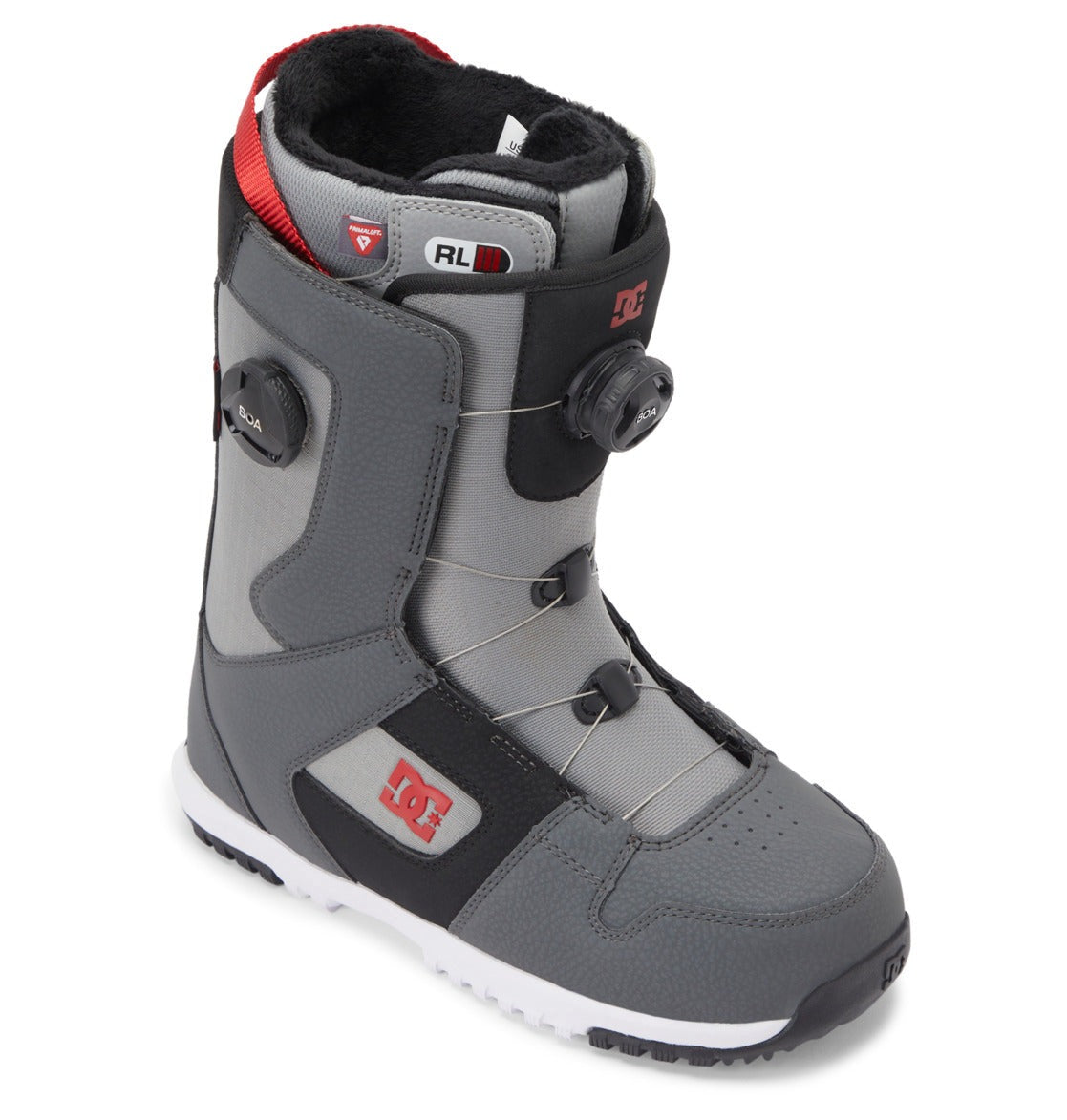 DC Phase BOA Pro Snowboard Boot - Men's | Black/ Grey/ Red