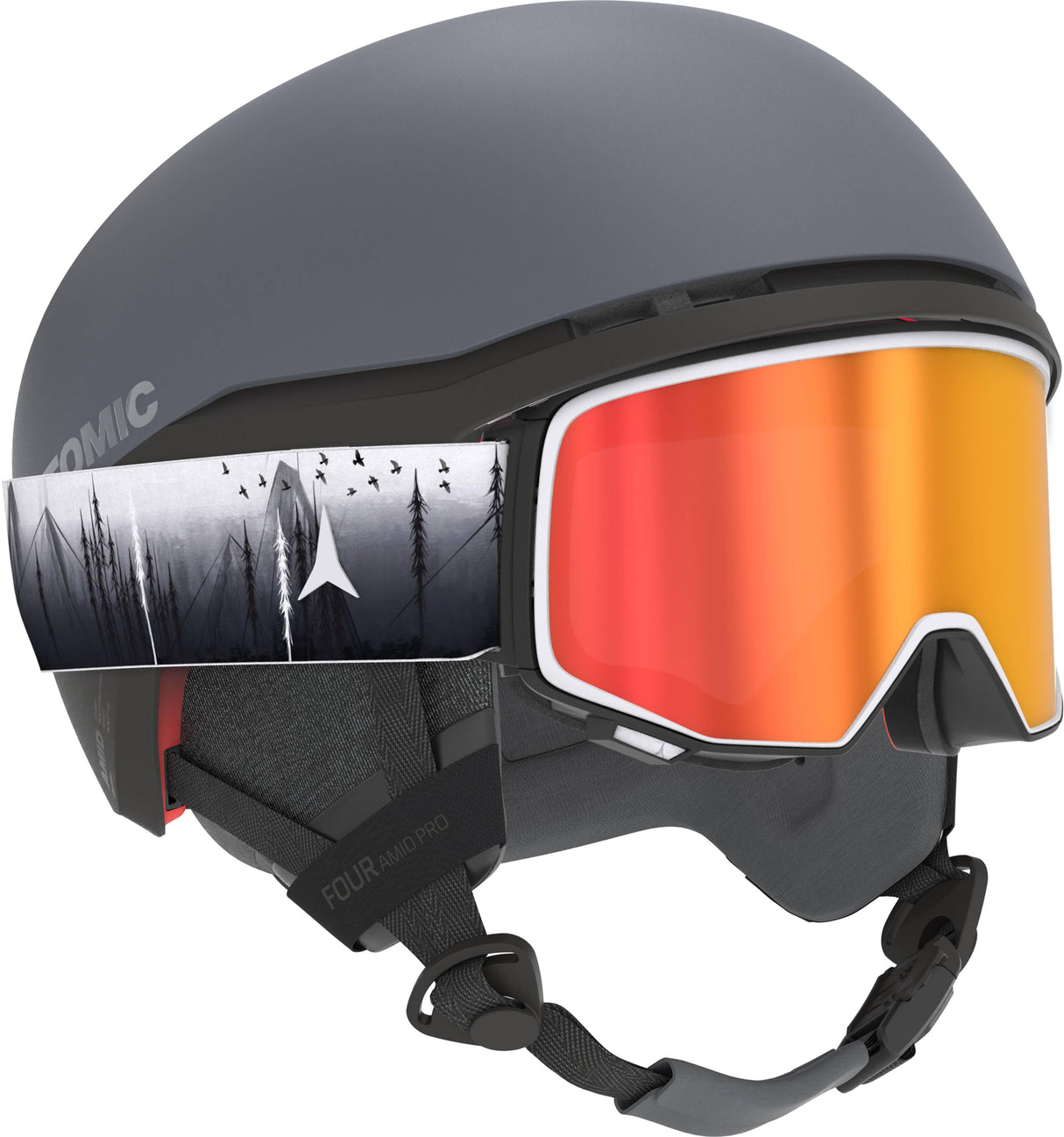 Atomic Four Amid Pro CTD Helmet | Dark Grey/Black