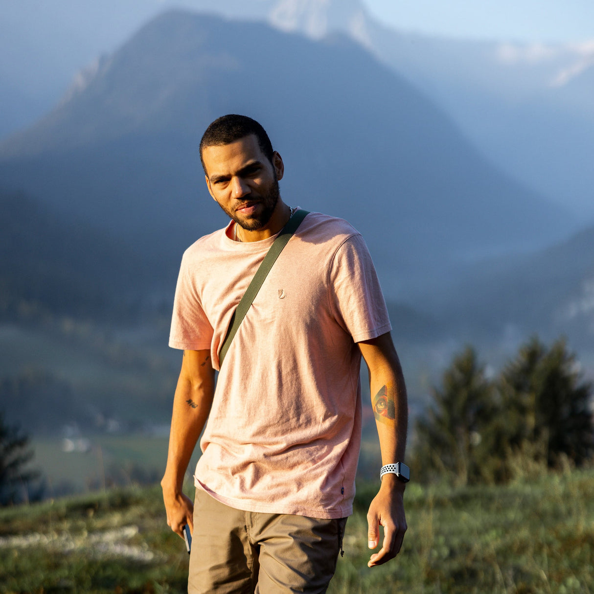 Fjallraven Hemp Blend T-Shirt - Men's | Chalk Rose