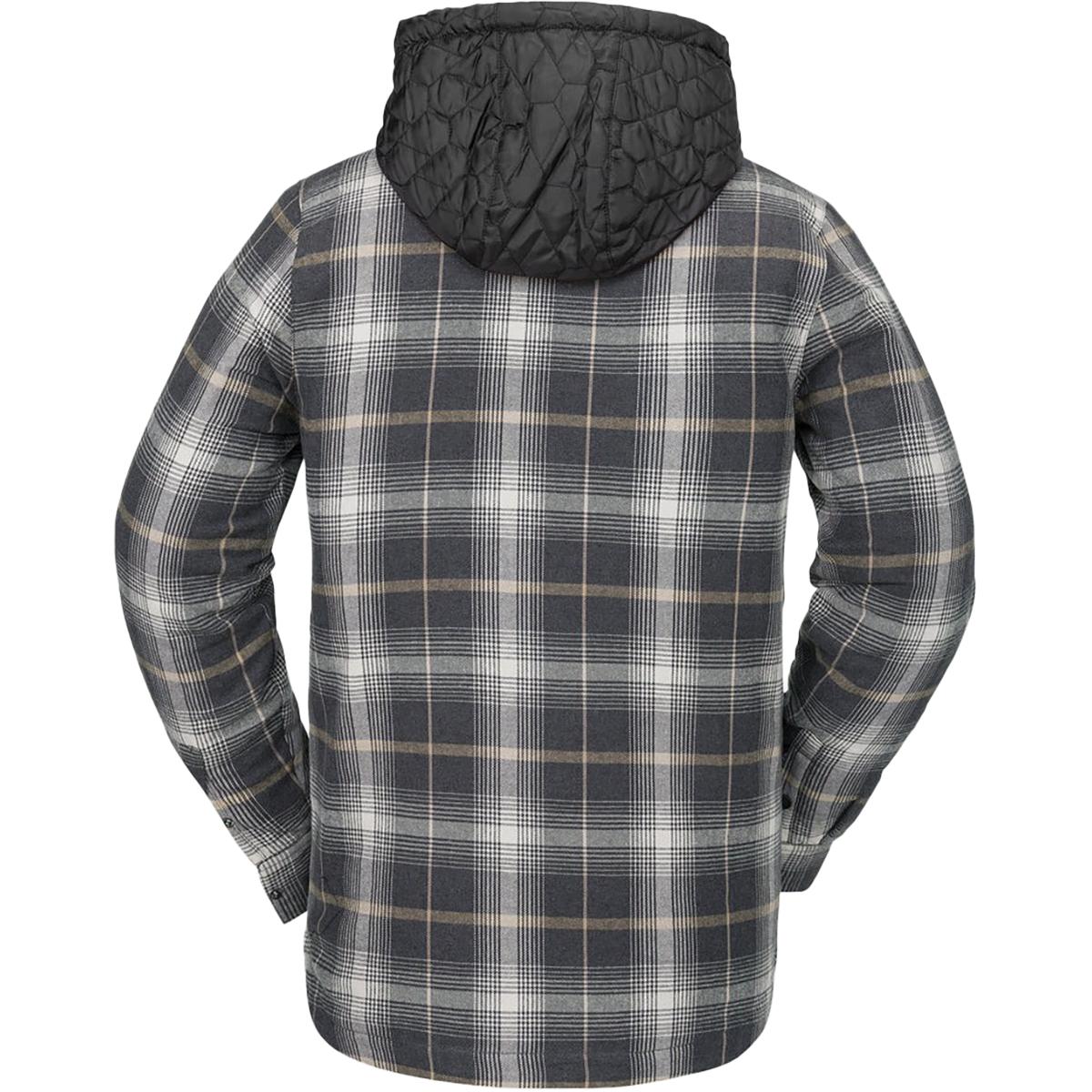 Volcom Insulated Riding Flannel Jacket - Men's | Heather Black