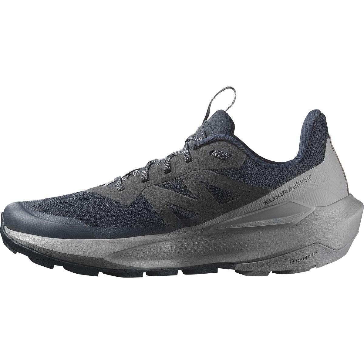 Salomon Elixir Activ GTX Shoe - Men's | Carbon/Sharkskin/Slate Green