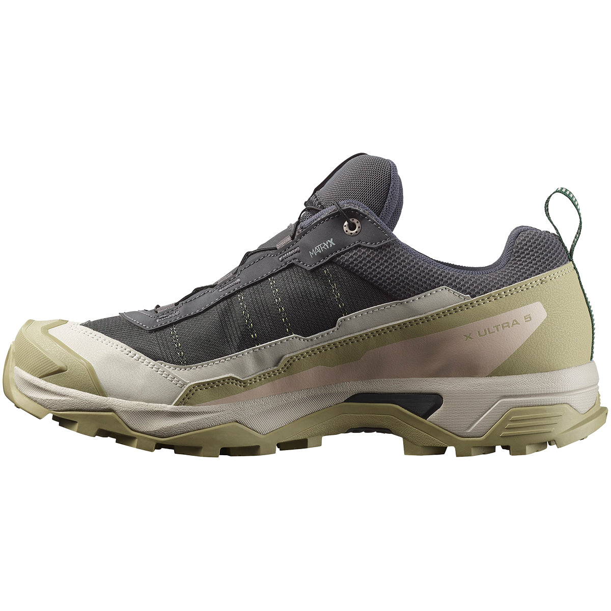Salomon X Ultra 5 GTX Hiking Shoe - Men's | Asphalt/Gray Green/Eden