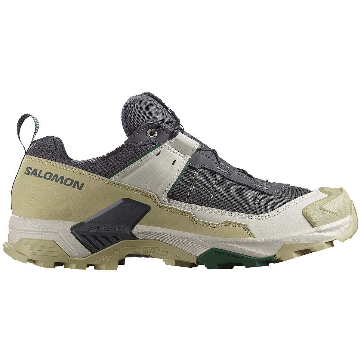 Salomon X Ultra 5 GTX Hiking Shoe - Men's | Asphalt/Gray Green/Eden