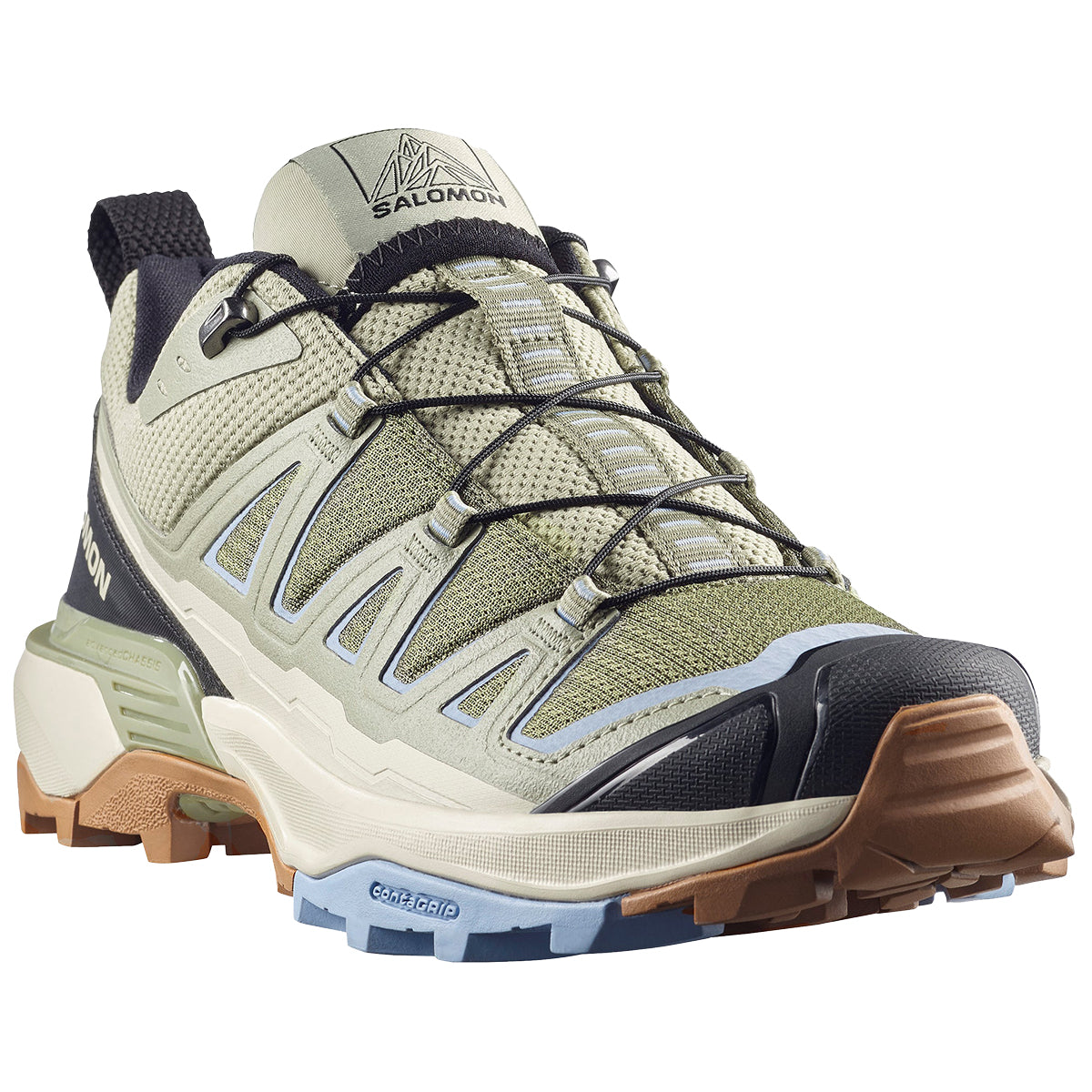 Salomon X Ultra 360 Edge Hiking Shoe - Women's | Deep Lichen Green/Tea/Brunnera Blue