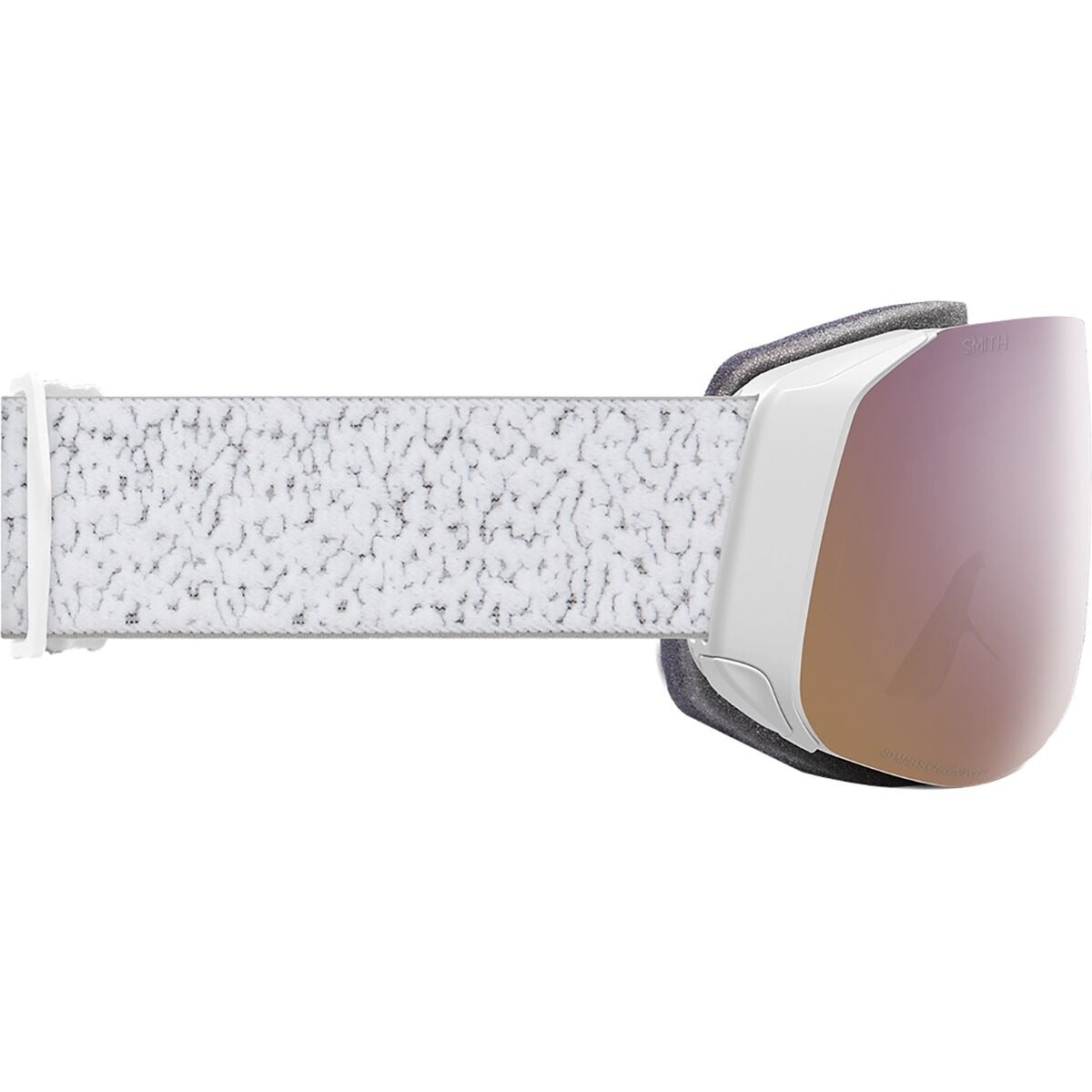 Smith 4D MAG S Goggles | White Chunky Knit/ChromaPop Everyday Rose Gold