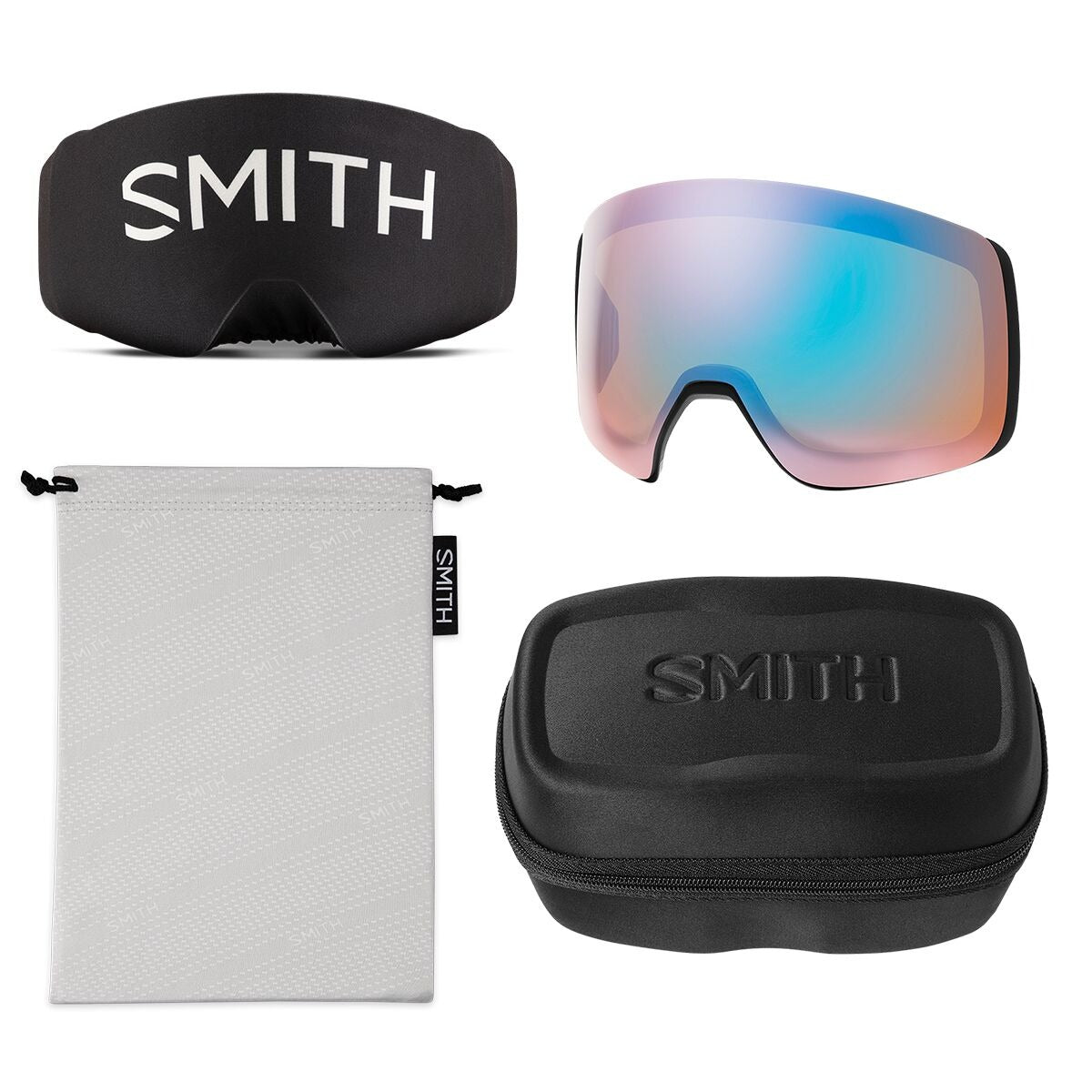 Smith 4D MAG XL ChromaPop Goggles | Black/ChromaPop Sun Green Mirror