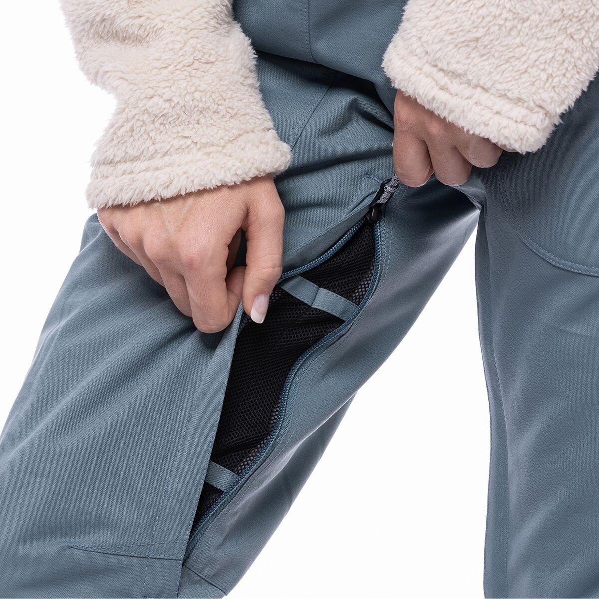 686 Black Magic Insulated Bib Pant - Women's | Dusty Mauve Geo Jacquard