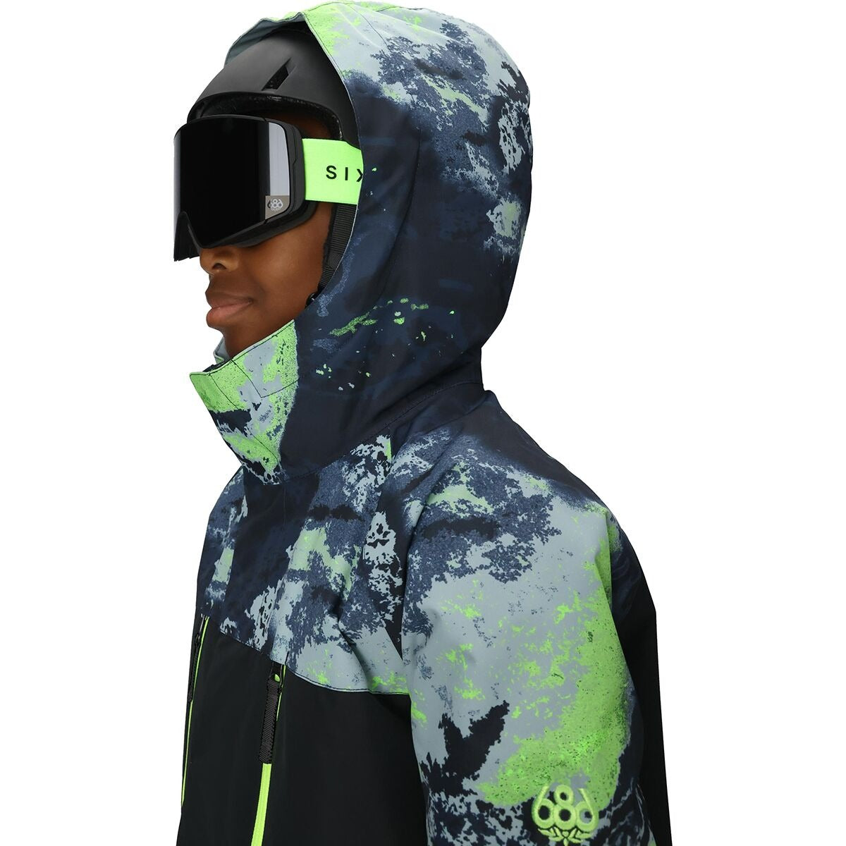686 Geo Insulated Jacket - Boys' | Blue Hemisphere Colorblock