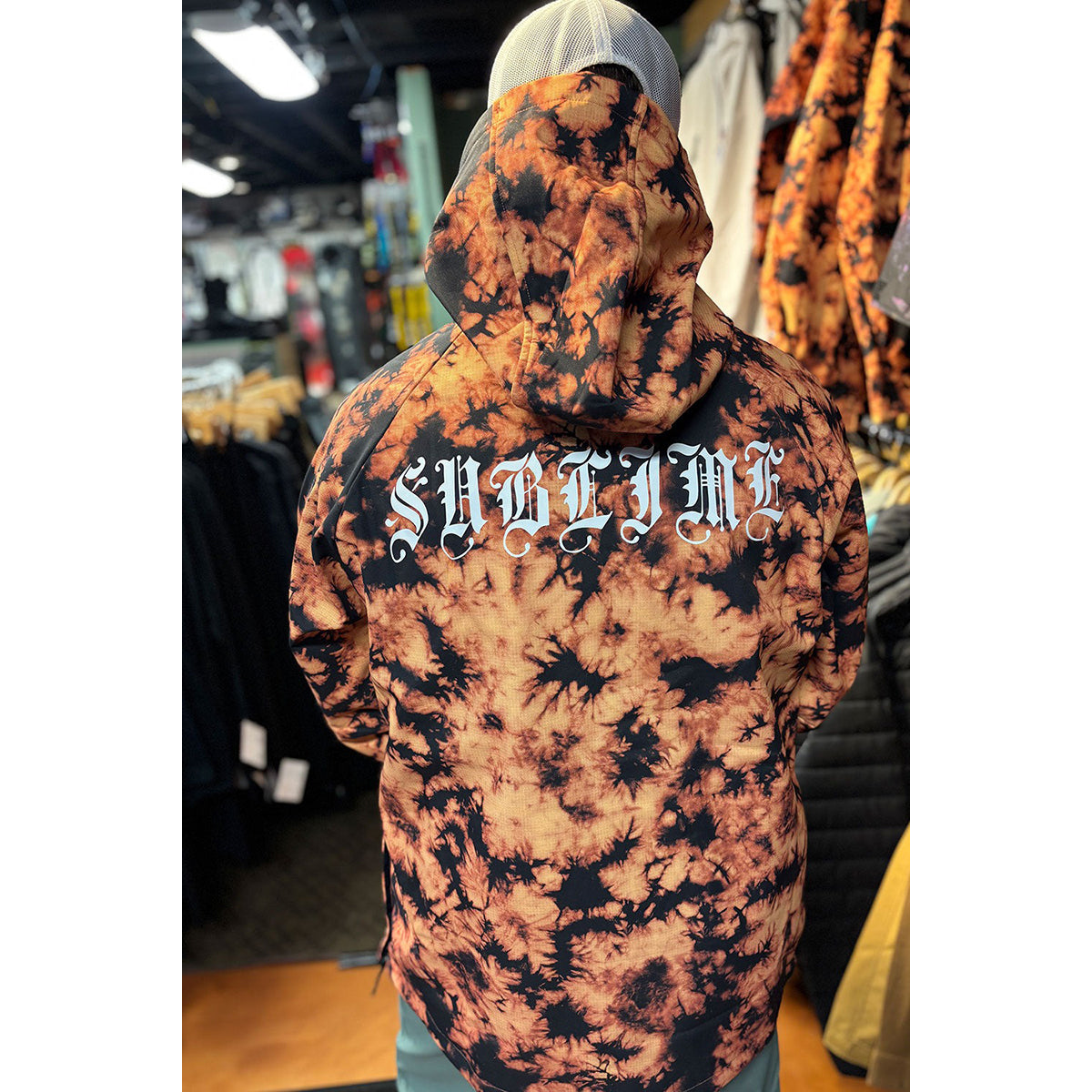 686 Waterproof Hoodie - Men's | Sublime Orange Tie Dye