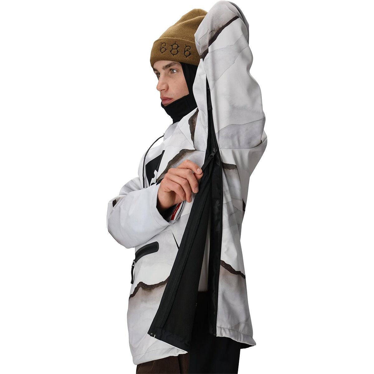 686 Waterproof Hoodie - Men's | Smoke Mountain Print