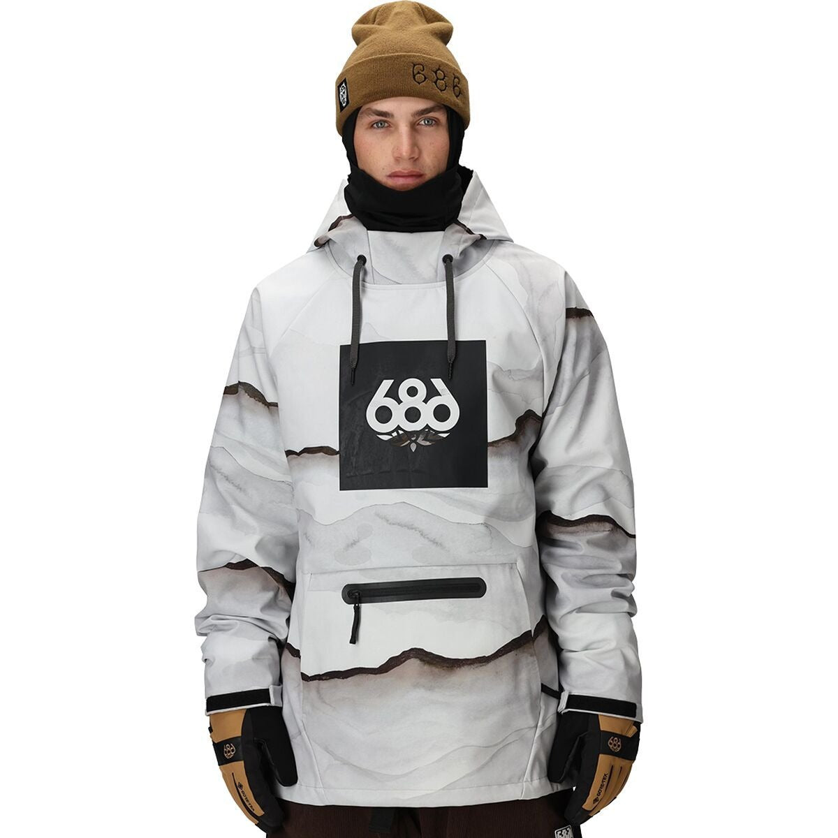 686 Waterproof Hoodie - Men's | Smoke Mountain Print