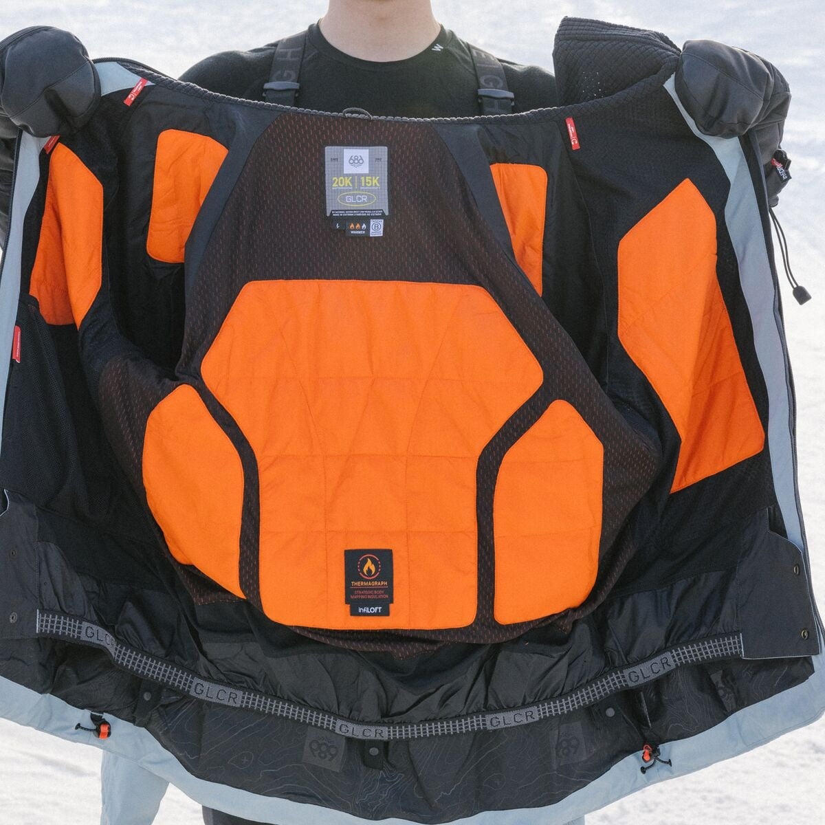 686 Hydra Thermagraph Jacket - Men's | Dusty Marine Colorblock