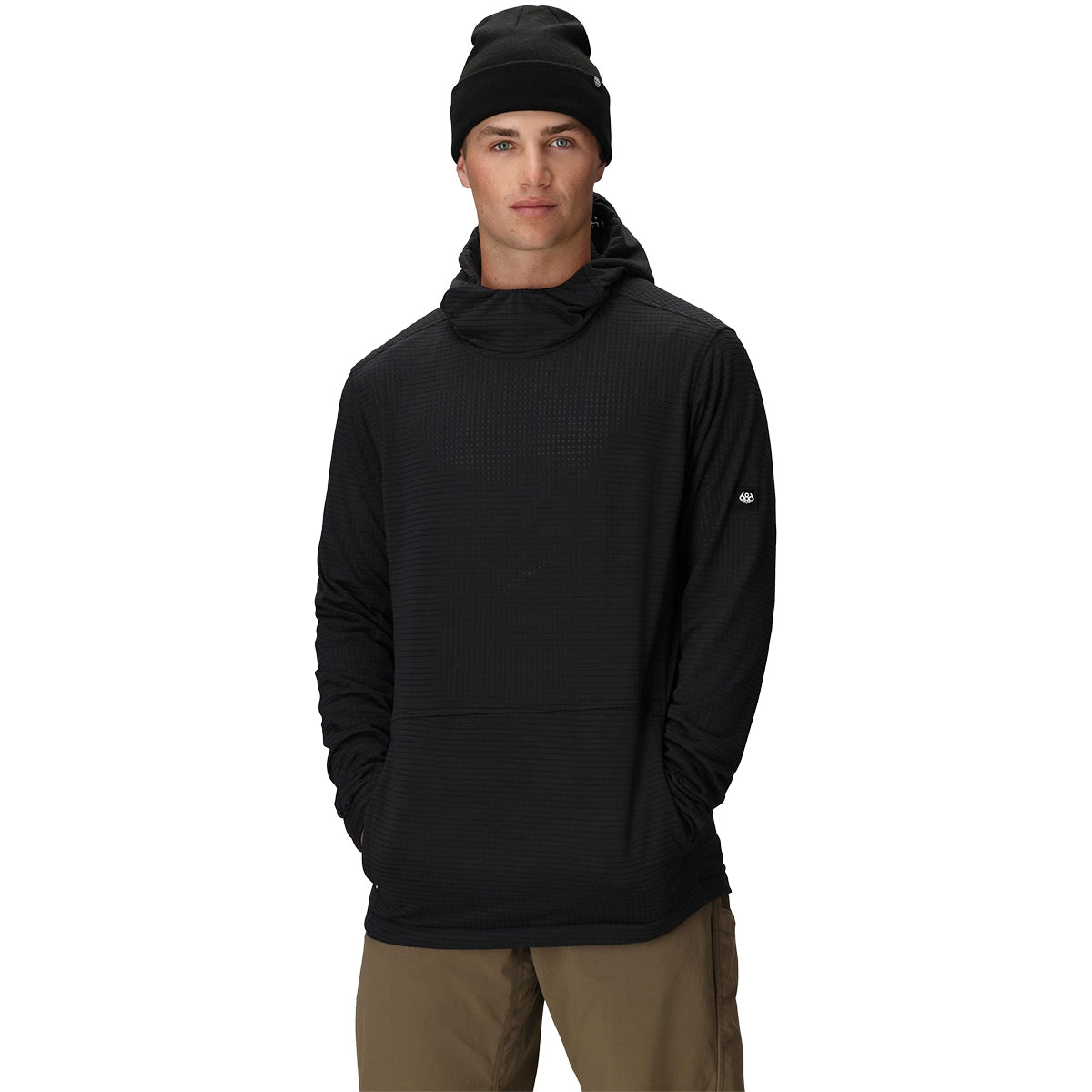 686 Mission Grid Fleece Hoodie - Men's | Black
