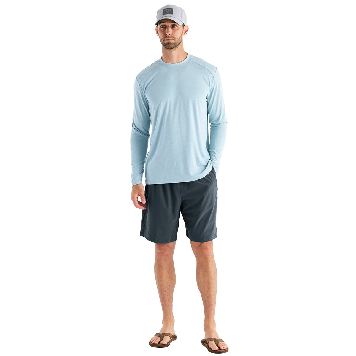 Free Fly Breeze 8in Short - Men's | Storm Cloud