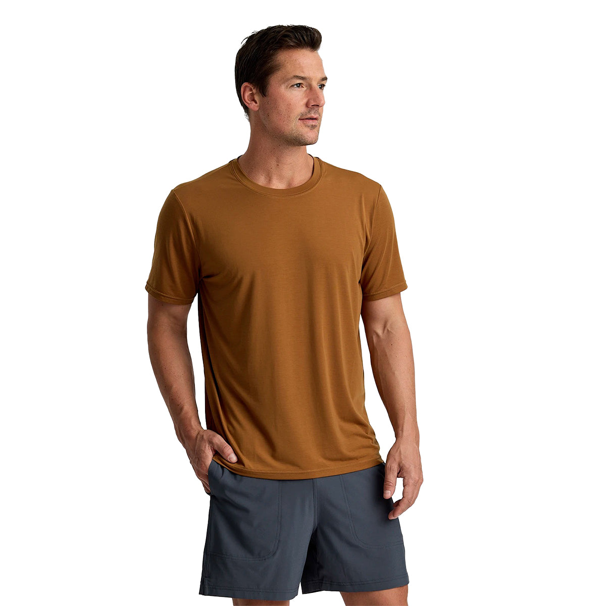 Free Fly Elevate Lightweight T-Shirt - Men's | Russet