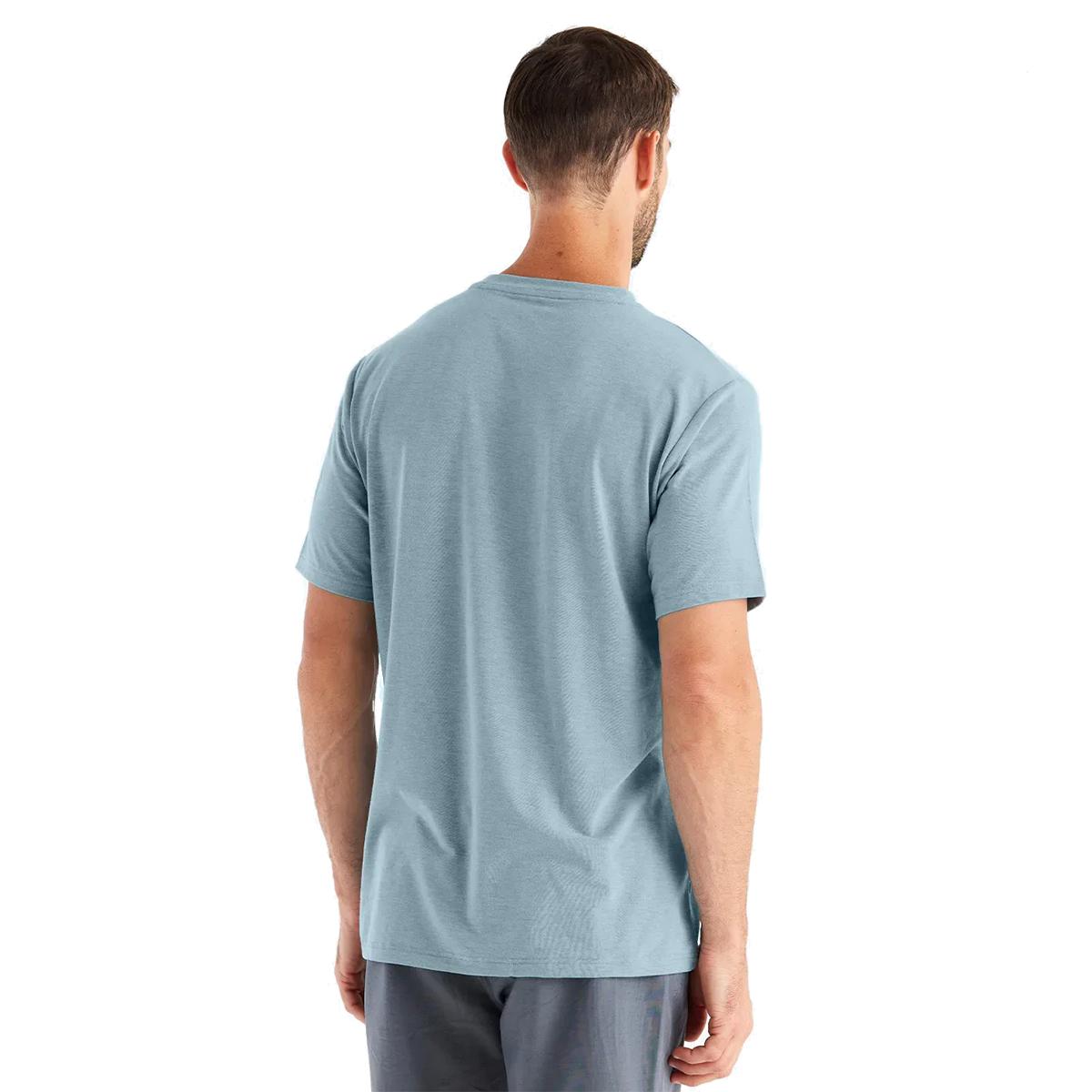 Free Fly Bamboo Flex Pocket Tee - Men's | Heather Tide
