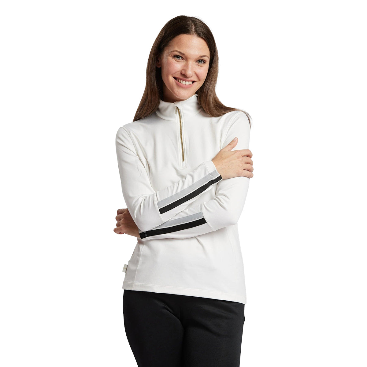 Ohsho Isabella 1/4-Zip Fleece Top | Cream