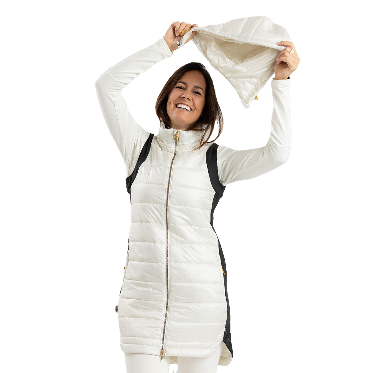 Ohsho Gloria Long Vest - Women's | Cream