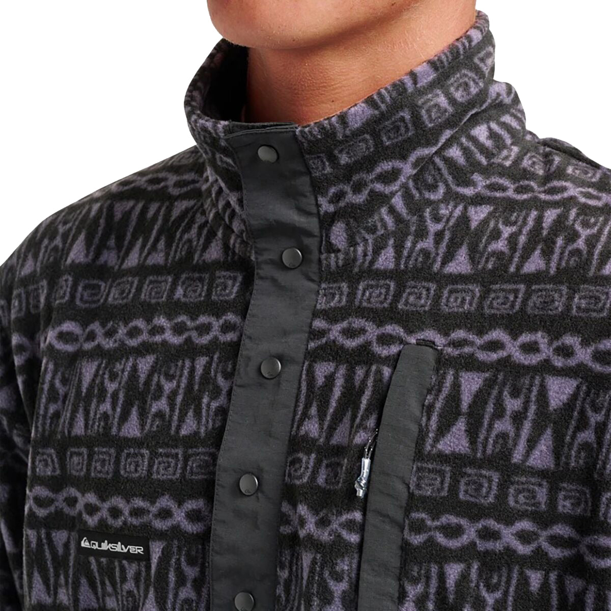 Quiksilver No Destination Half Snap Fleece Pullover - Men's | Graystone