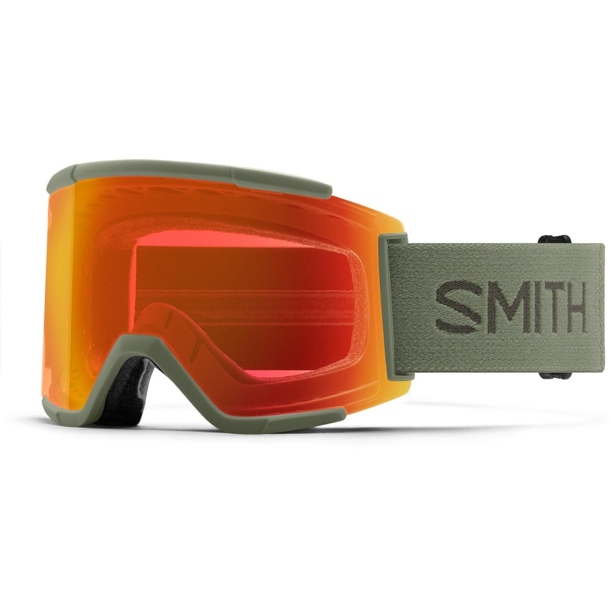 Smith Squad XL ChromaPop Goggles | Fatigue Green/ChromaPop Everyday Red