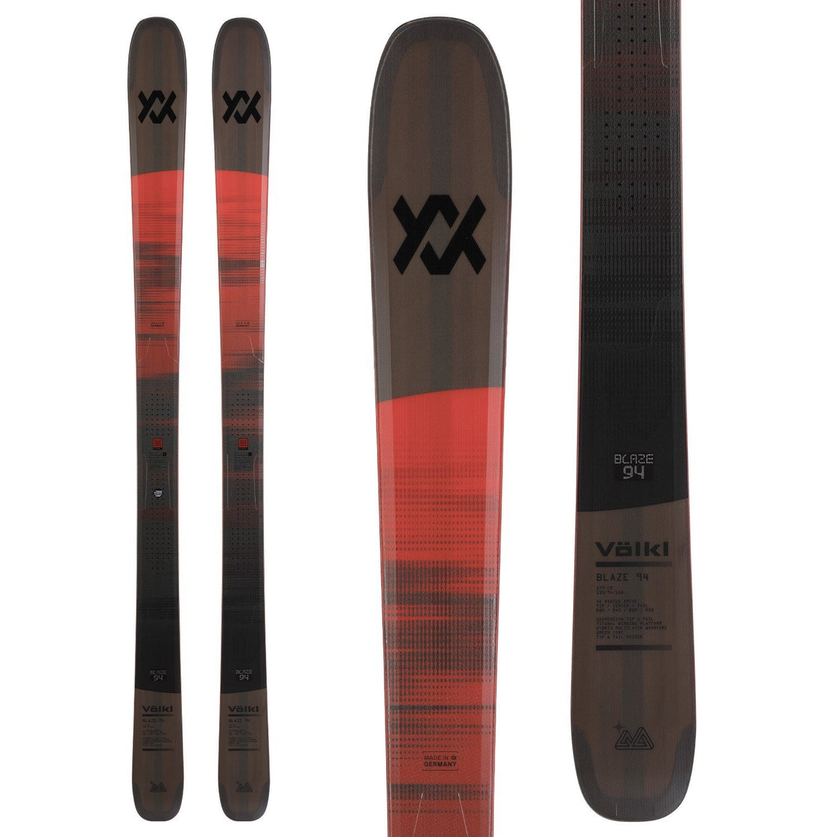Volkl Blaze 94 Ski | Black/Red