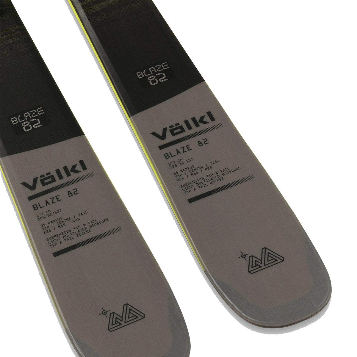 Volkl Blaze 82 Ski with vMotion 10 Binding | Grey