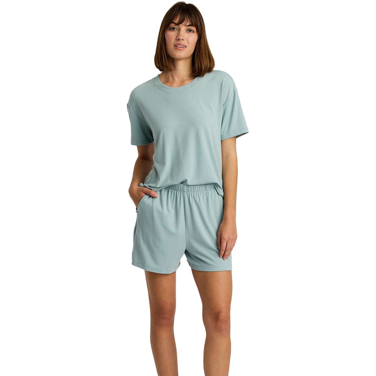 Free Fly Bamboo Flex Sunday T-Shirt - Women's | Ocean Mist
