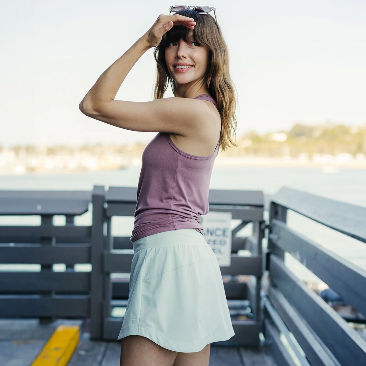 Free Fly Bamboo Lined Breeze Skort - Women's | Sky Gray