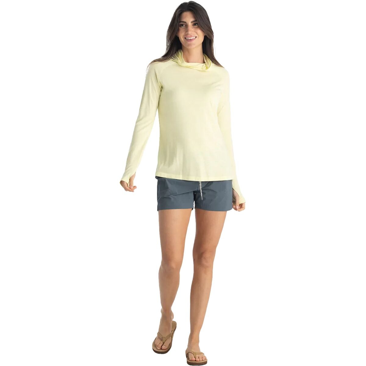 Free Fly Bamboo Lightweight II Hoodie - Women's | Washed Citrus
