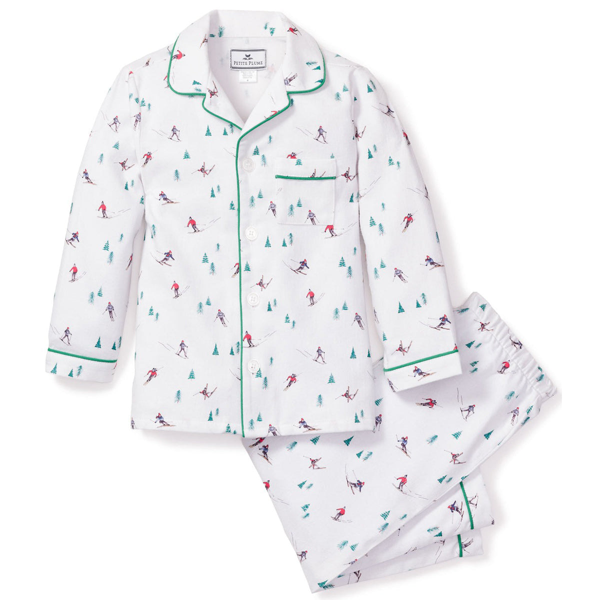 Petite Plume Après Ski Pajama Set - Kids' | White