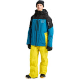 Burton AK GORETEX Swash Jacket - Men's  | True Black/Blue Teal/Atomic Yellow