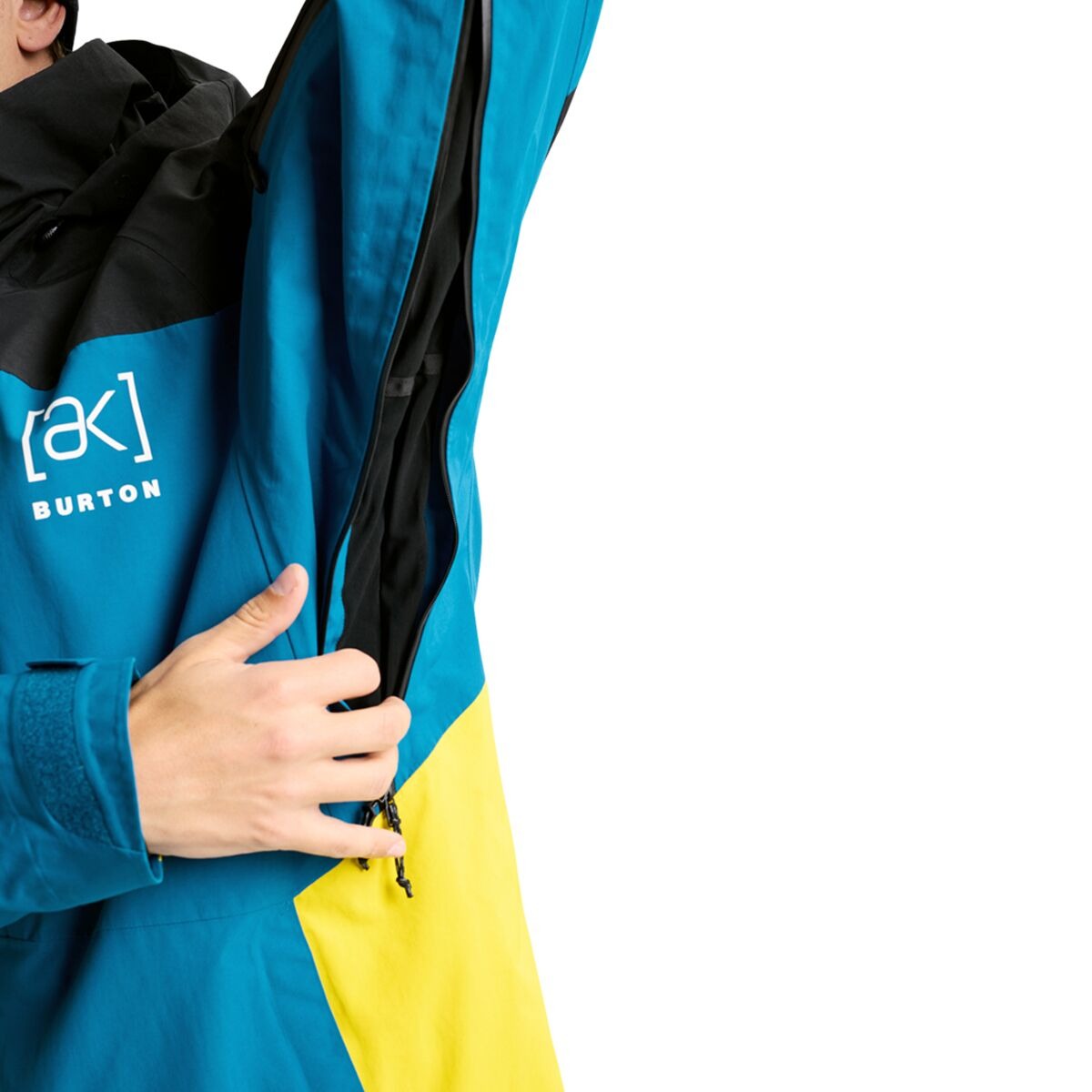 Burton AK GORETEX Swash Jacket - Men's  | True Black/Blue Teal/Atomic Yellow