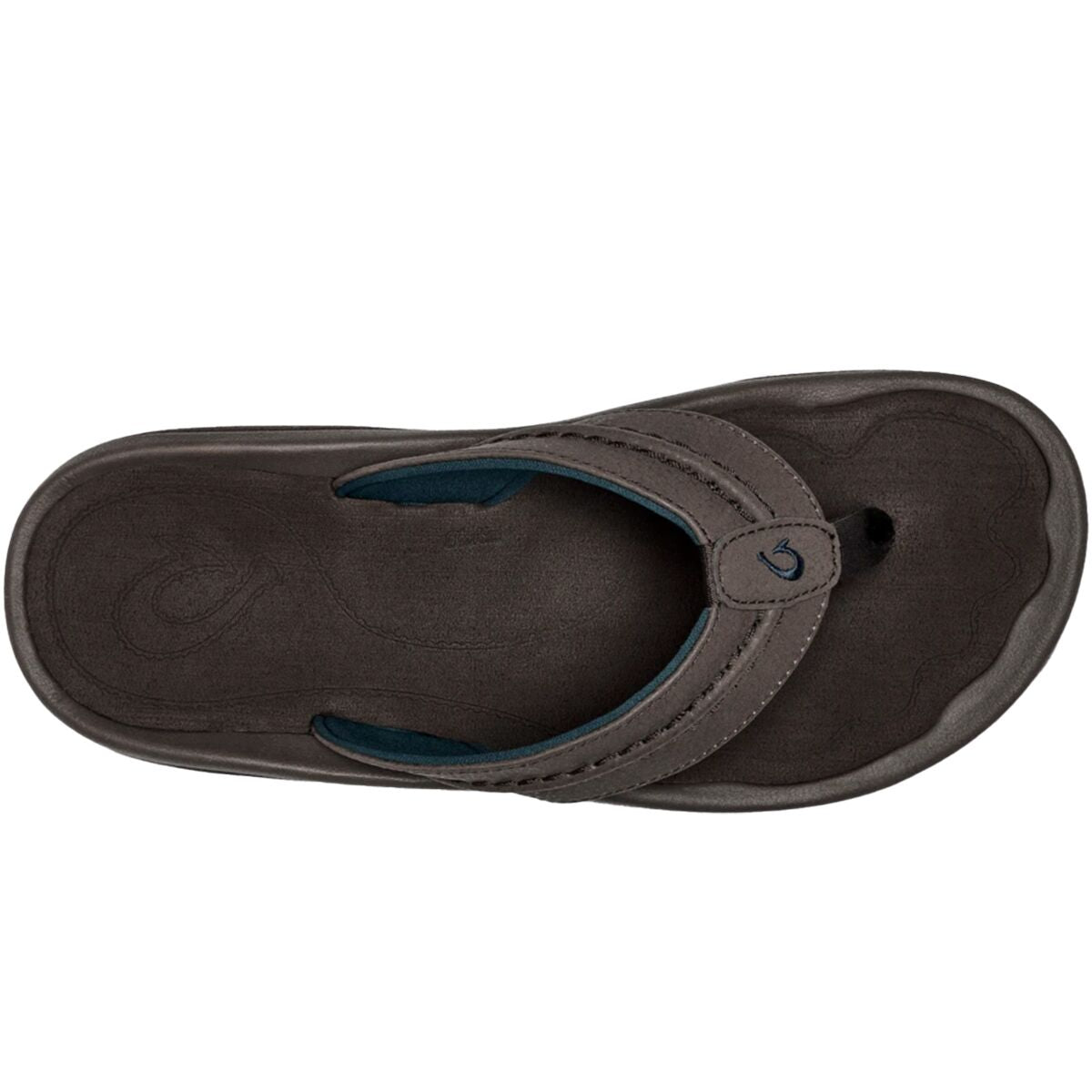 Olukai Hokua Flip Flop - Men's | Dark Wood/Dark Wood