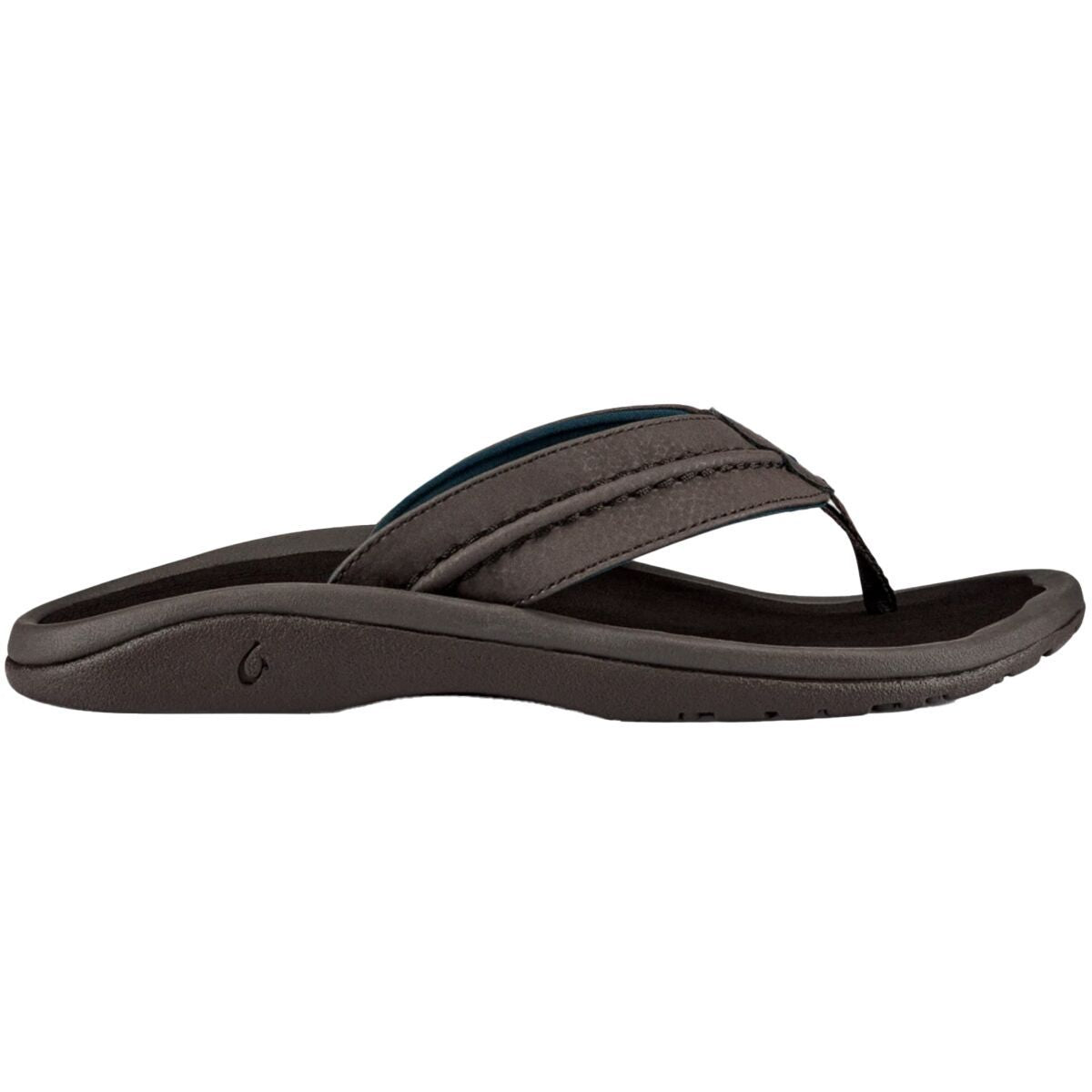Olukai Hokua Flip Flop - Men's | Dark Wood/Dark Wood