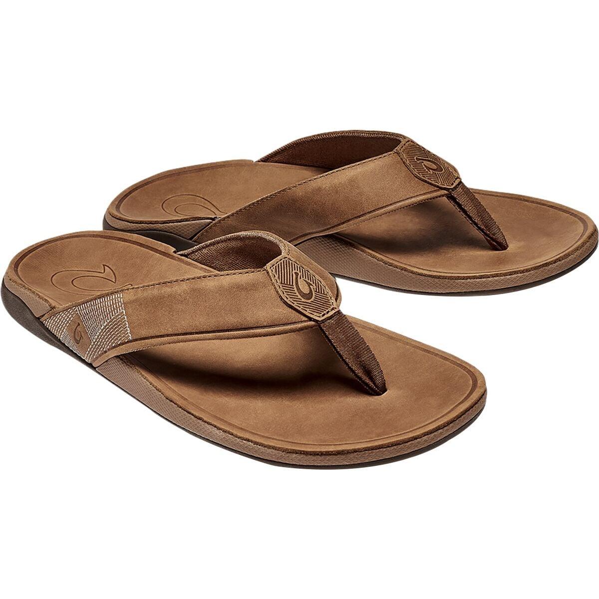 Olukai Tuahine Flip Flop - Men's  | Stone