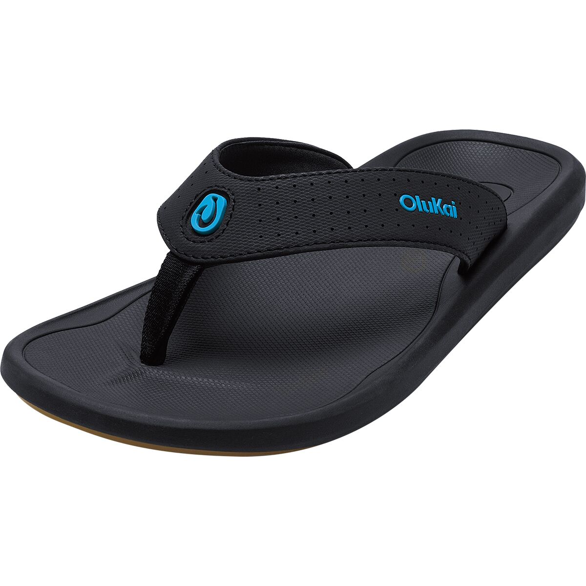 Olukai Ki'i Flip Flop - Men's | Lava Rock/Bold Blue