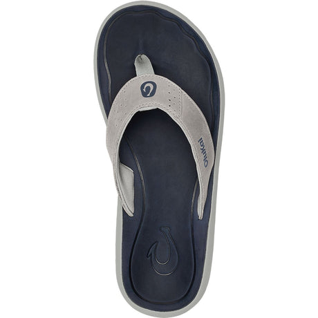 Olukai Pili Flip Flop - Men's | Ash/Mood Indigo