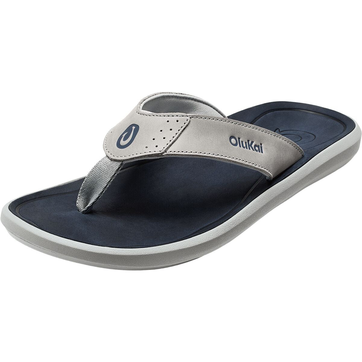 Olukai Pili Flip Flop - Men's | Ash/Mood Indigo
