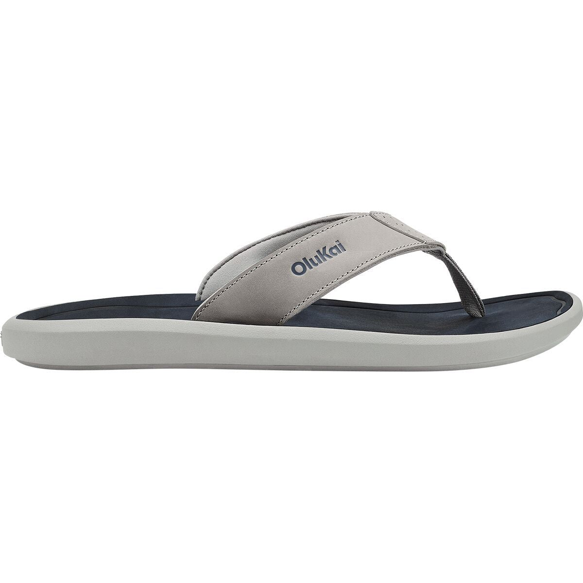 Olukai Pili Flip Flop - Men's | Ash/Mood Indigo
