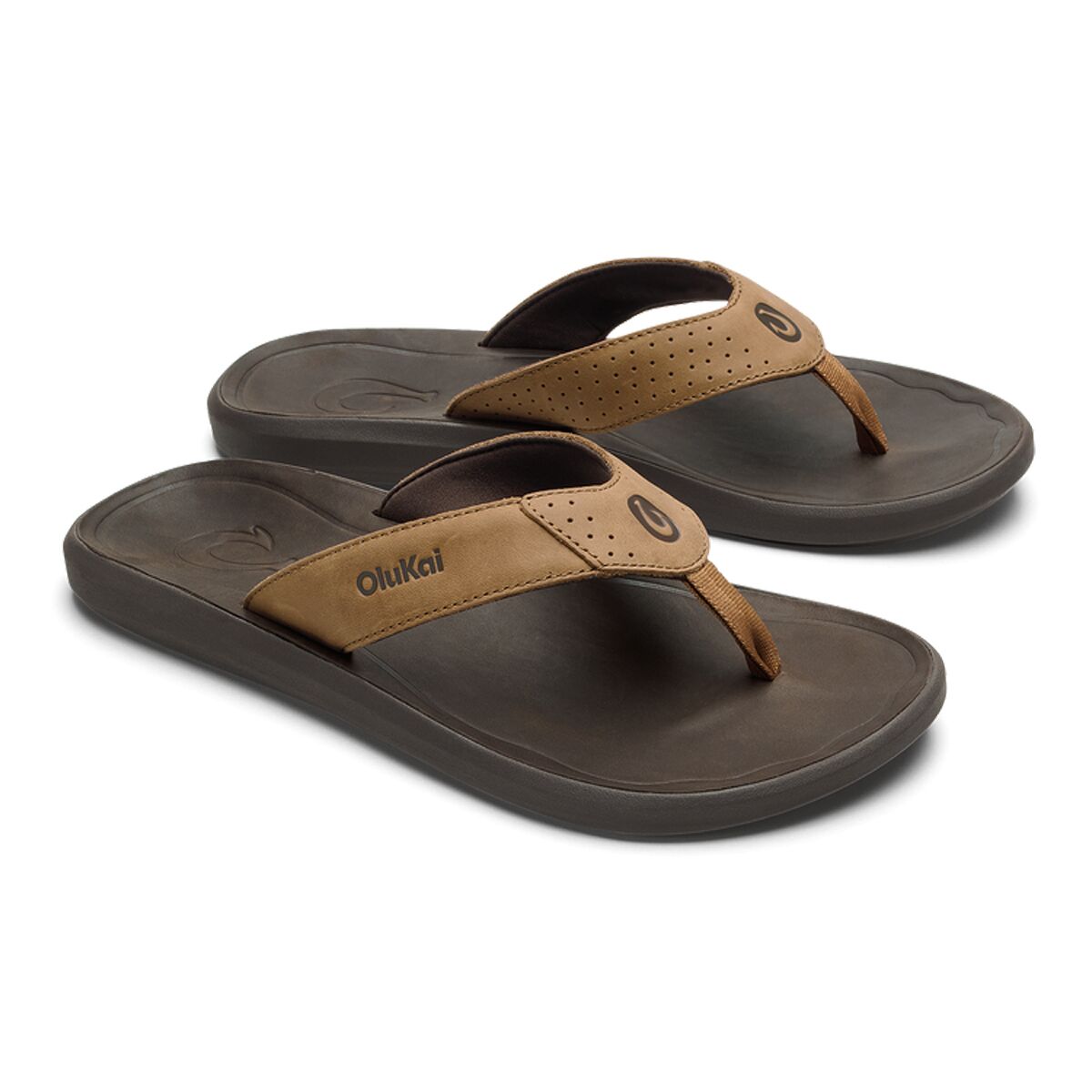 Olukai Pili Flip Flop - Men's | Tan/Dark Java