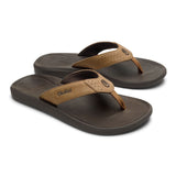 Olukai Pili Flip Flop - Men's | Tan/Dark Java