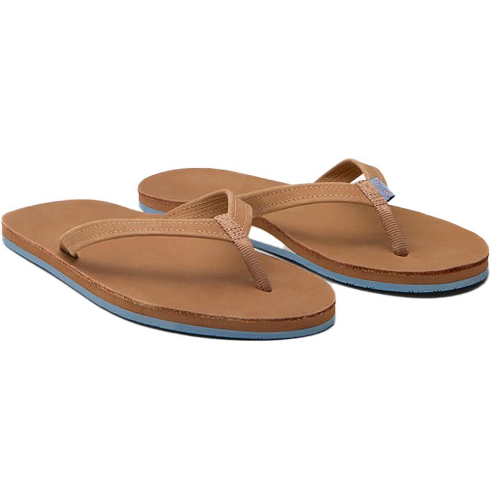 Hari Mari Fields Flip Flop - Women's  | Tan Dusty Blue