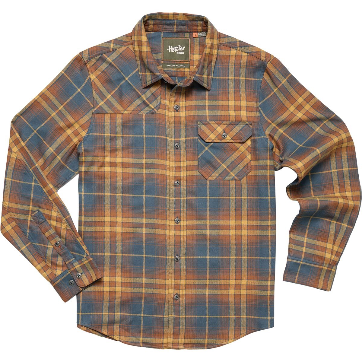 Howler Brothers Harkers Flannel Shirt - Men's | Kempton Plaid-Stargazer