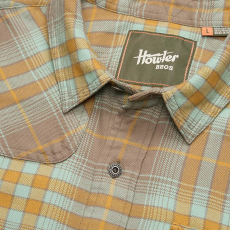Howler Brothers Harkers Flannel Shirt - Men's | Kempton Plaid : Taupe